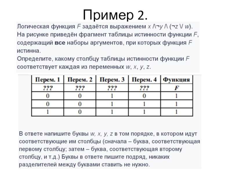 Задачи по информатике примеры. 2 Задание ЕГЭ Информатика таблица истинности. Решение 2 задания ЕГЭ по информатике. Второе задание ЕГЭ Информатика. Задачи на функции по информатике.