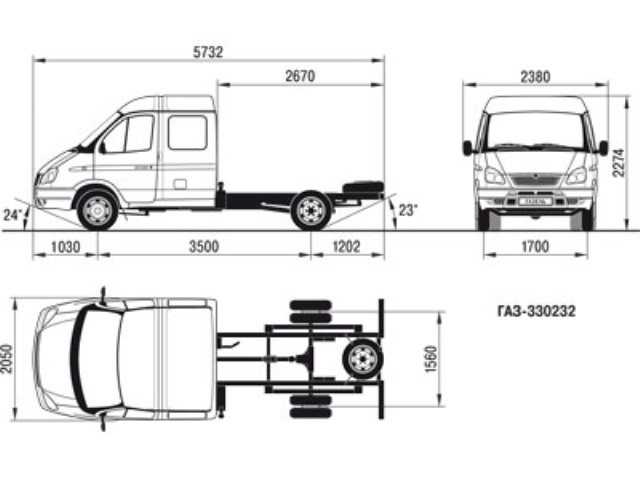 Схема кузова газель некст