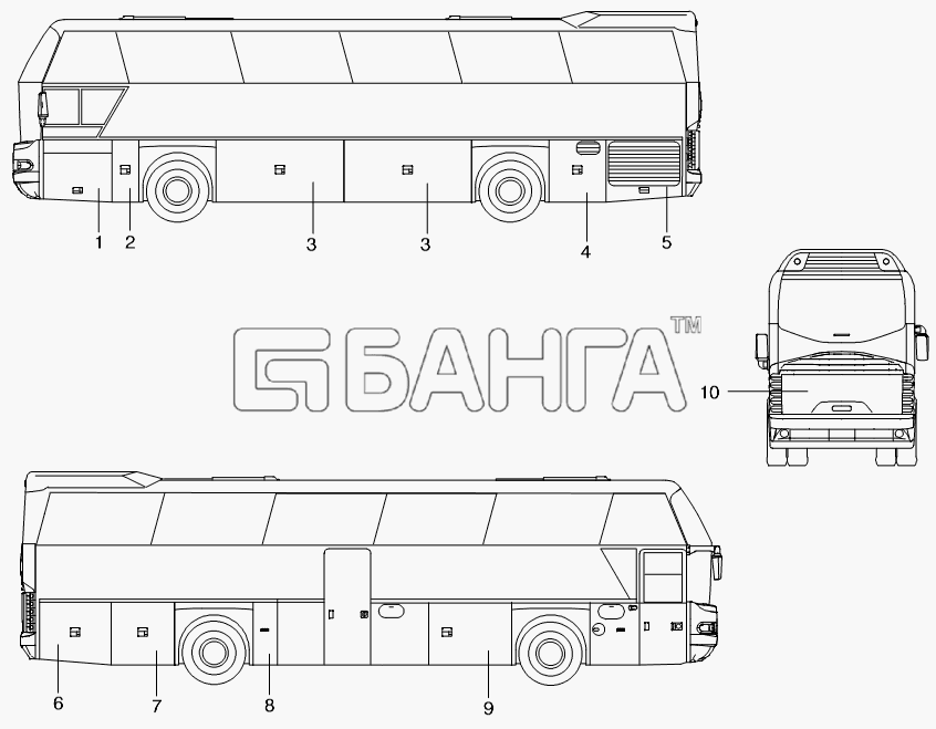 Неоплан 116 схема мест