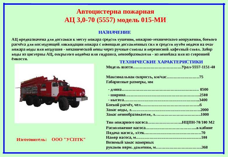 Количество пожарный. ТТХ АЦ-40 Урал 5557 пожарных автомобилей. ТТХ Урал 5557 АЦ. Пожарный Урал 5557 технические характеристики. ТТХ Урал 5557 АЦ 9габариьы.