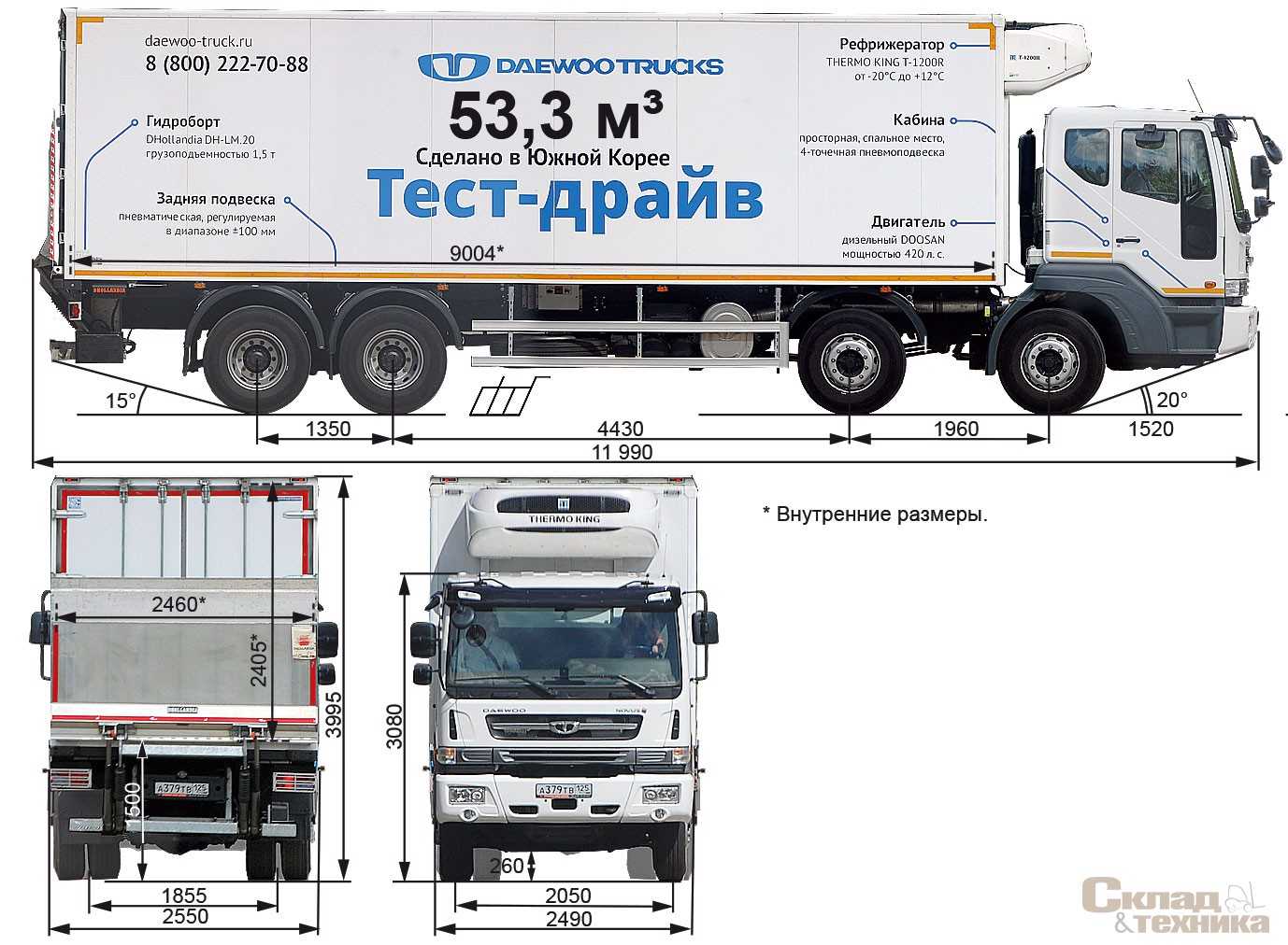 Самосвал daewoo novus k6drf-6x4dump