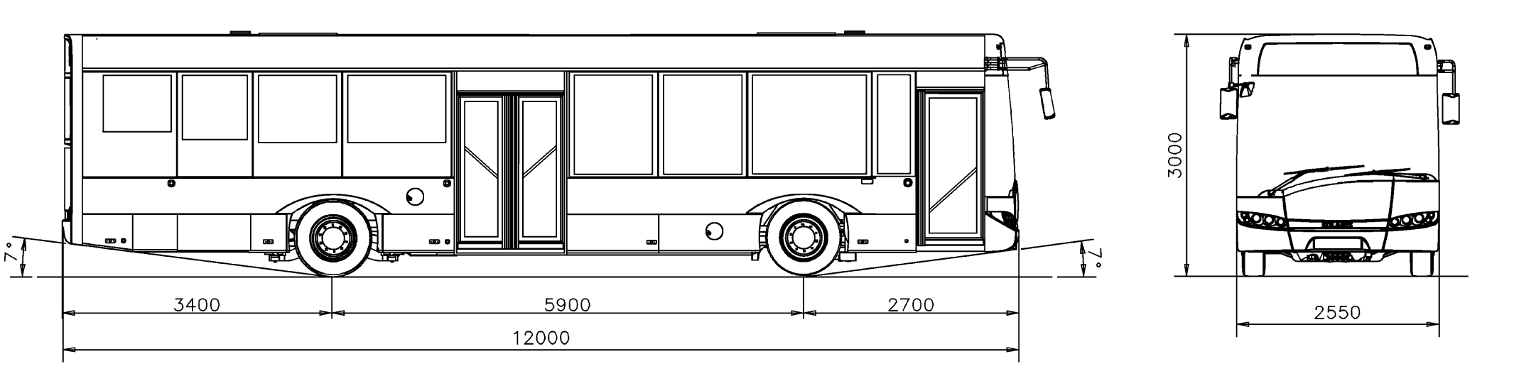 Схема автобуса волжанин